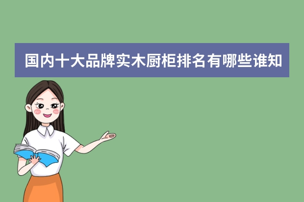 国内十大品牌实木厨柜排名有哪些谁知道