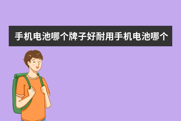 手机电池哪个牌子好耐用手机电池哪个牌子好