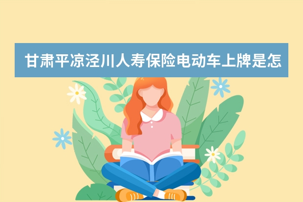 甘肃平凉泾川人寿保险电动车上牌是怎么规定的