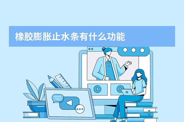 橡胶膨胀止水条有什么功能