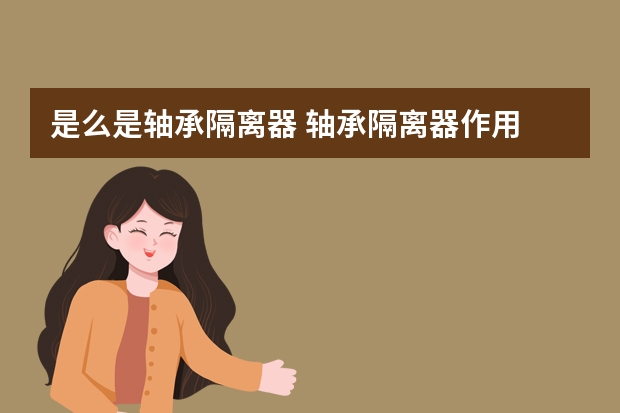 是么是轴承隔离器 轴承隔离器作用