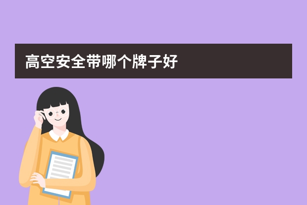 高空安全带哪个牌子好