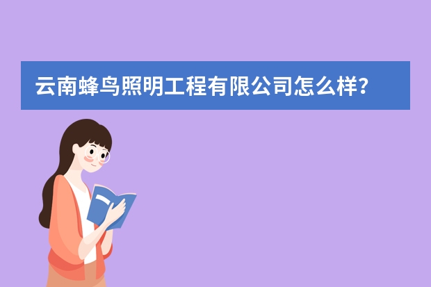 云南蜂鸟照明工程有限公司怎么样？