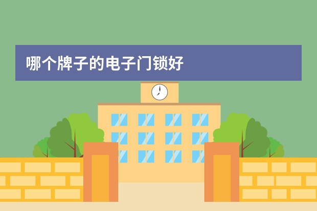 哪个牌子的电子门锁好