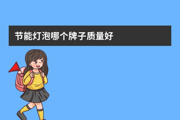 节能灯泡哪个牌子质量好