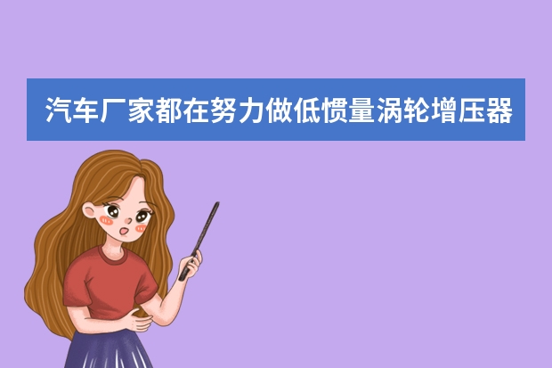 汽车厂家都在努力做低惯量涡轮增压器，那为什么不做电子涡轮呢？