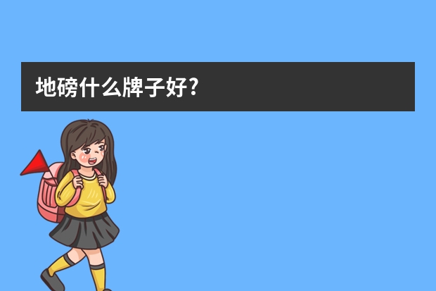 地磅什么牌子好?