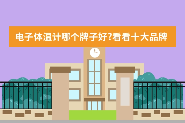 电子体温计哪个牌子好?看看十大品牌吧!