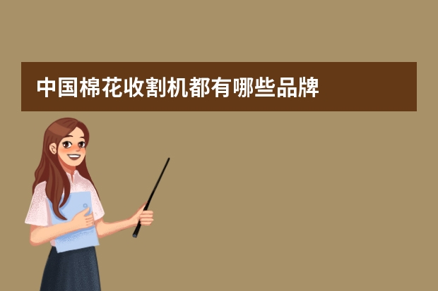 中国棉花收割机都有哪些品牌
