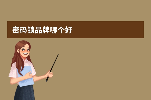 密码锁品牌哪个好