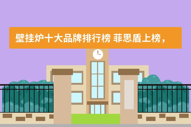 壁挂炉十大品牌排行榜 菲思盾上榜，第九是意大利品牌（壁挂炉十大品牌排行榜菲思盾上榜，第九是意大利品牌）