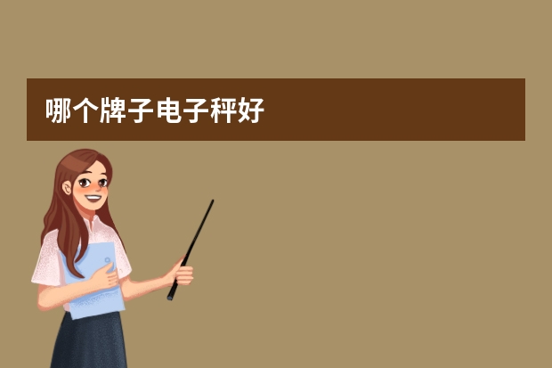 哪个牌子电子秤好