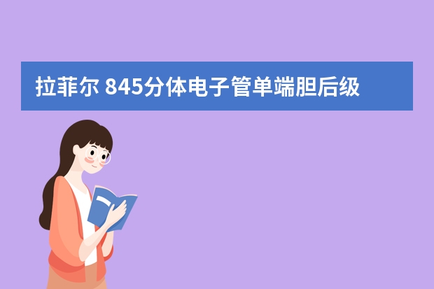 拉菲尔 845分体电子管单端胆后级功放怎么样
