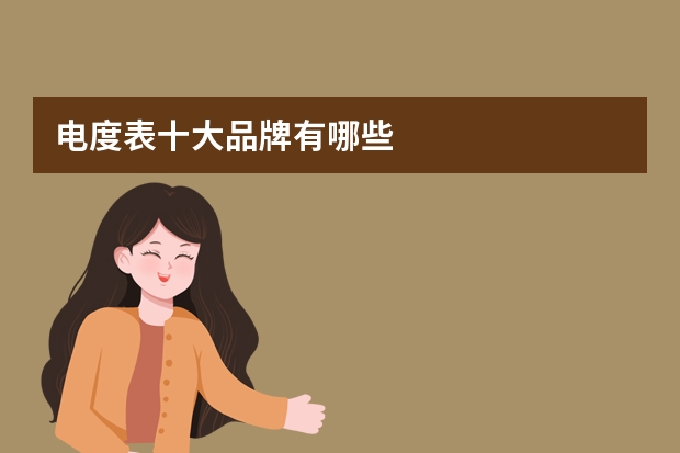 电度表十大品牌有哪些