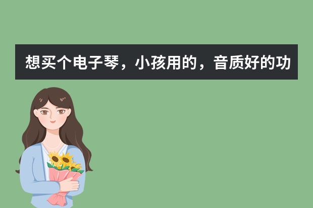 想买个电子琴，小孩用的，音质好的功能差不多就可以，不知道什么牌子的好有知道的朋友介绍一下，谢谢