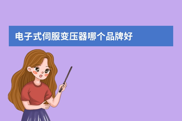 电子式伺服变压器哪个品牌好