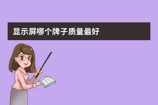 显示屏哪个牌子质量最好