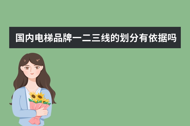 国内电梯品牌一二三线的划分有依据吗?