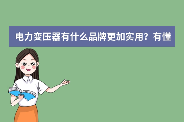 电力变压器有什么品牌更加实用？有懂的推荐一下吗
