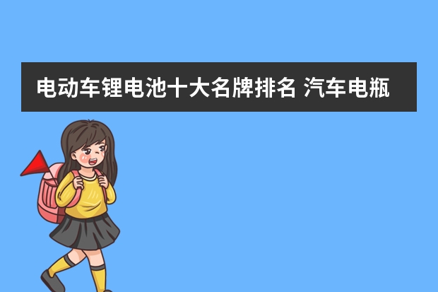 电动车锂电池十大名牌排名 汽车电瓶充电器十大排名