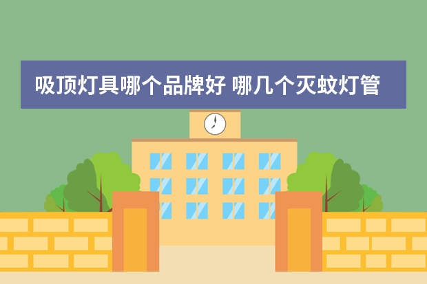 吸顶灯具哪个品牌好 哪几个灭蚊灯管品牌好