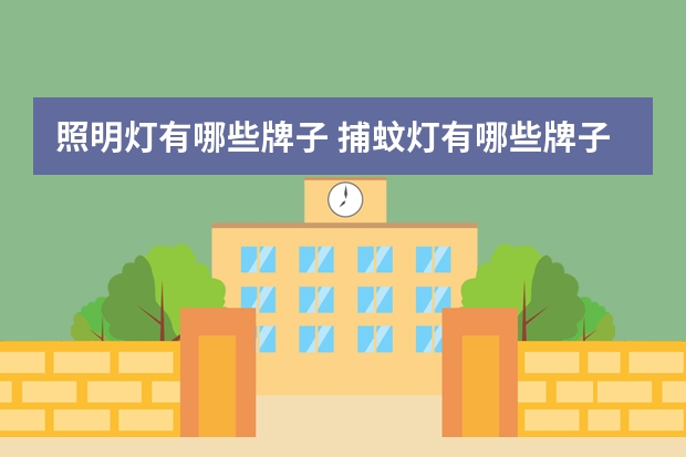 照明灯有哪些牌子 捕蚊灯有哪些牌子