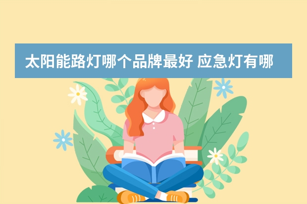 太阳能路灯哪个品牌最好 应急灯有哪些牌子