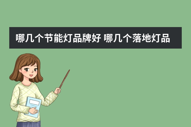 哪几个节能灯品牌好 哪几个落地灯品牌好
