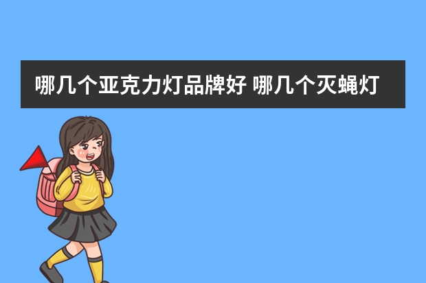 哪几个亚克力灯品牌好 哪几个灭蝇灯品牌好