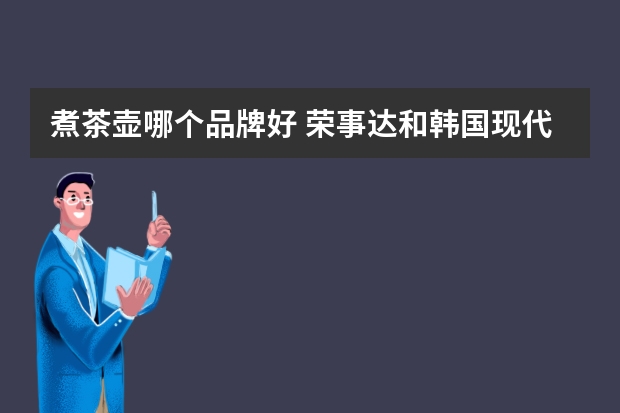 煮茶壶哪个品牌好 荣事达和韩国现代养生壶哪个好用