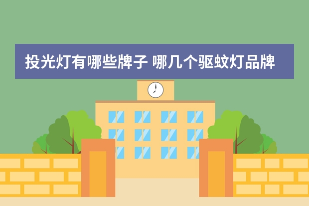 投光灯有哪些牌子 哪几个驱蚊灯品牌好