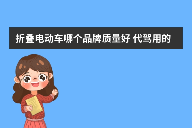 折叠电动车哪个品牌质量好 代驾用的折叠电动车有什么品牌？