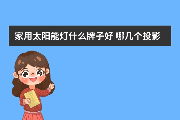家用太阳能灯什么牌子好 哪几个投影机灯泡品牌好