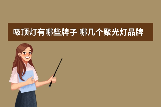 吸顶灯有哪些牌子 哪几个聚光灯品牌好