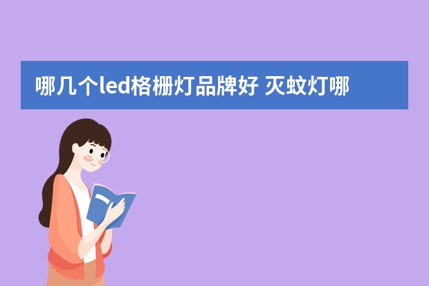 哪几个led格栅灯品牌好 灭蚊灯哪个品牌最好
