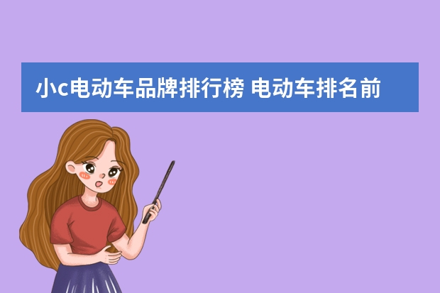 小c电动车品牌排行榜 电动车排名前十名是哪些品牌