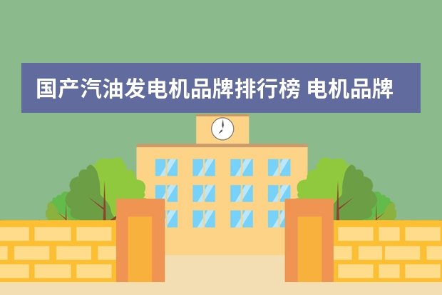 国产汽油发电机品牌排行榜 电机品牌排行榜前十名 国产