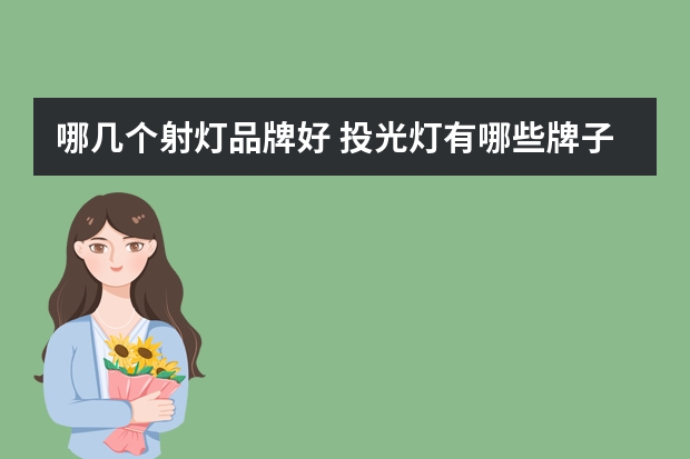 哪几个射灯品牌好 投光灯有哪些牌子