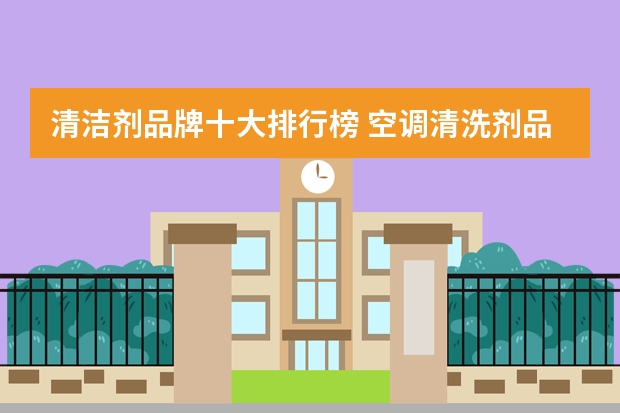 清洁剂品牌十大排行榜 空调清洗剂品牌十大排行榜