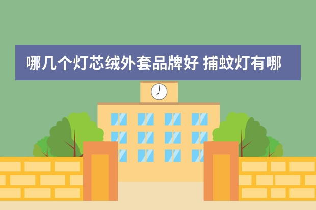 哪几个灯芯绒外套品牌好 捕蚊灯有哪些牌子