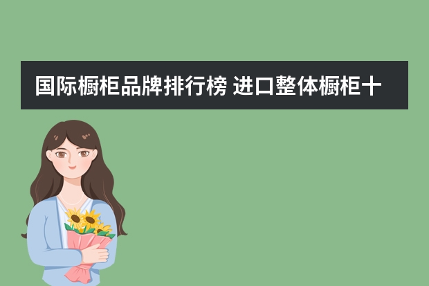 国际橱柜品牌排行榜 进口整体橱柜十大品牌是哪些