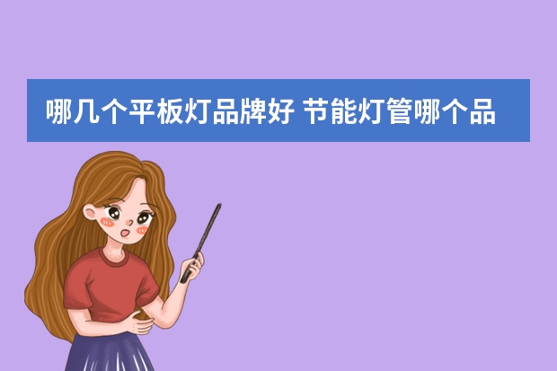 哪几个平板灯品牌好 节能灯管哪个品牌好