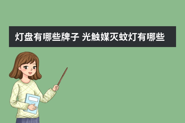 灯盘有哪些牌子 光触媒灭蚊灯有哪些牌子