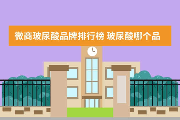微商玻尿酸品牌排行榜 玻尿酸哪个品牌最好？