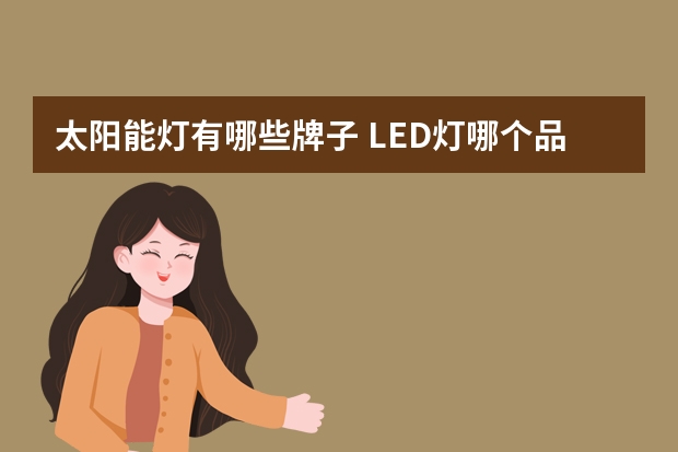 太阳能灯有哪些牌子 LED灯哪个品牌好