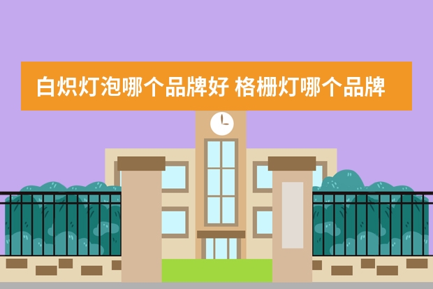 白炽灯泡哪个品牌好 格栅灯哪个品牌好