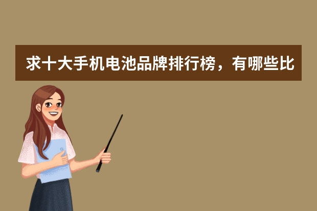求十大手机电池品牌排行榜，有哪些比较推荐？
