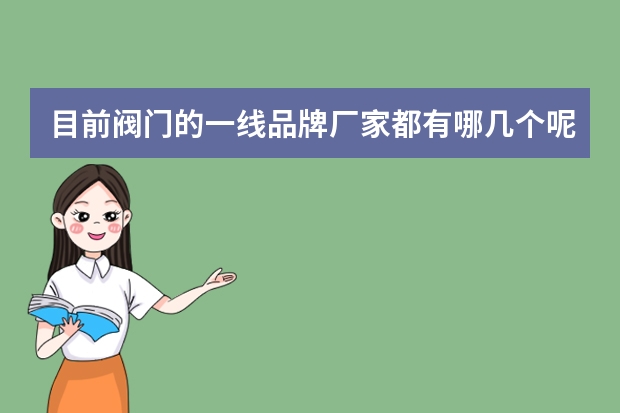 目前阀门的一线品牌厂家都有哪几个呢？