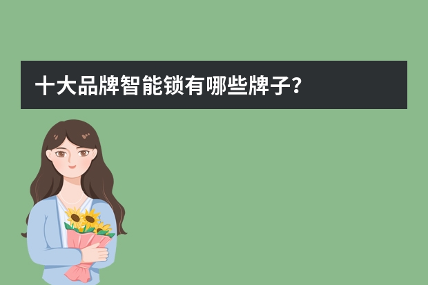 十大品牌智能锁有哪些牌子？