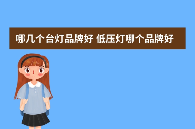 哪几个台灯品牌好 低压灯哪个品牌好